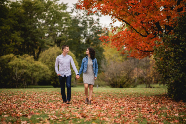 Colourful Autumn Engagement Photography
