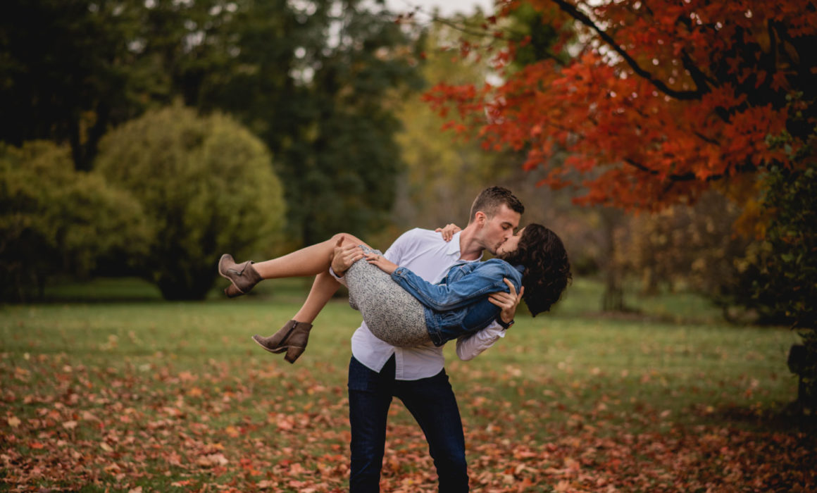 Colourful Autumn Engagement Photography
