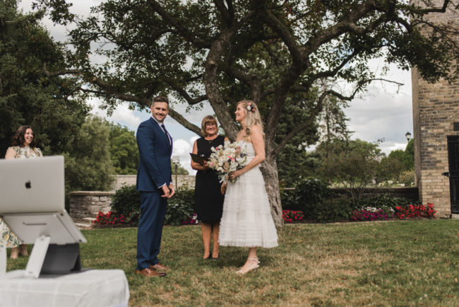 Covid wedding photography