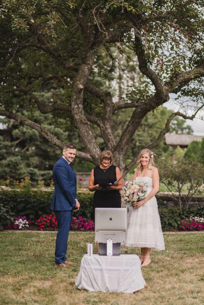 Covid wedding photography