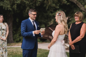 Socially distanced wedding photography
