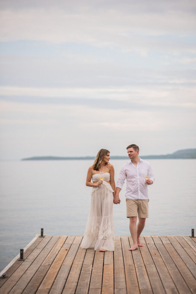 Lake Huron engagement photoshoot