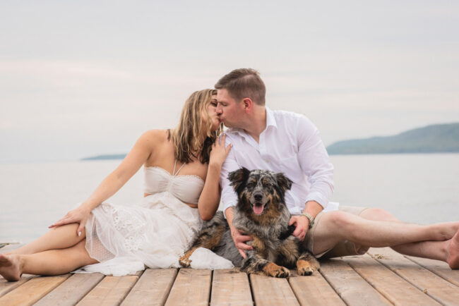 Lake Huron engagement photoshoot