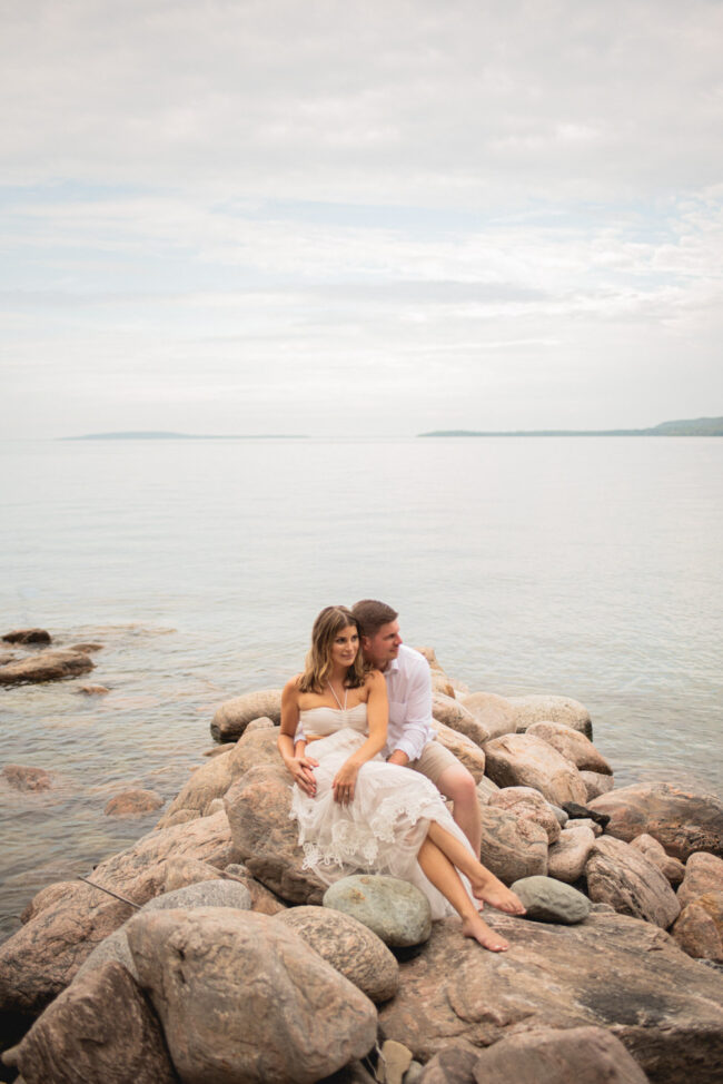 Lake Huron engagement photoshoot