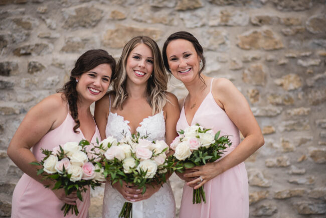 elora mill foundry building bridal party