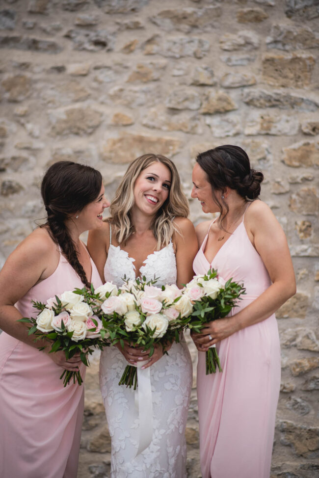 elora mill foundry building bridal party