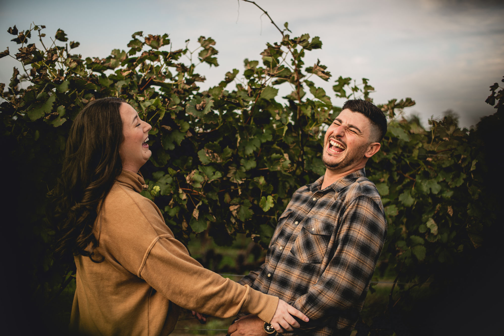 Winery engagement photography lincoln ontario