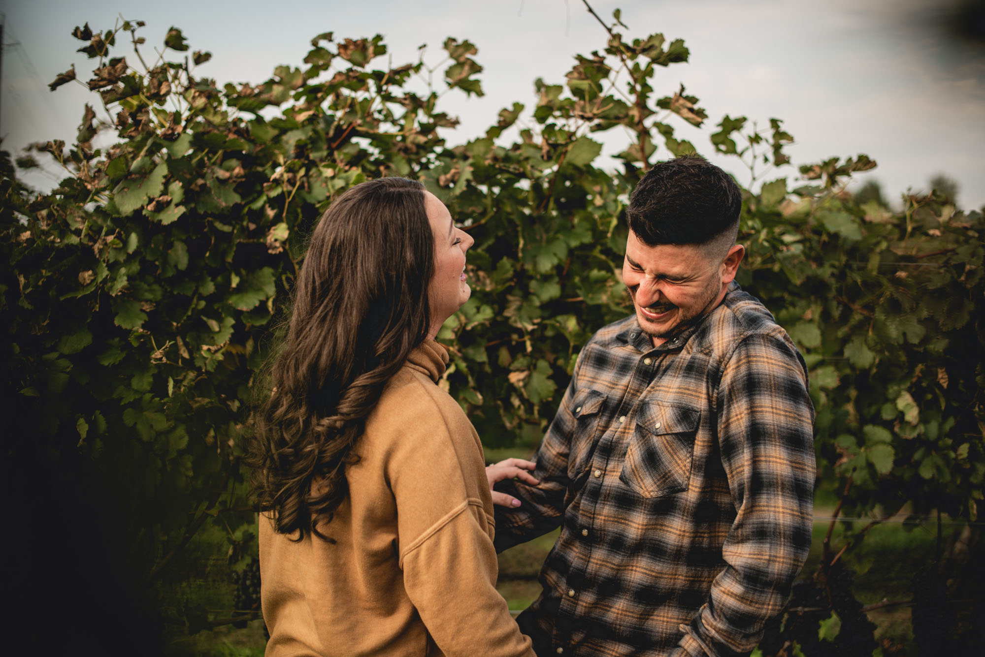 Winery engagement photography lincoln ontario