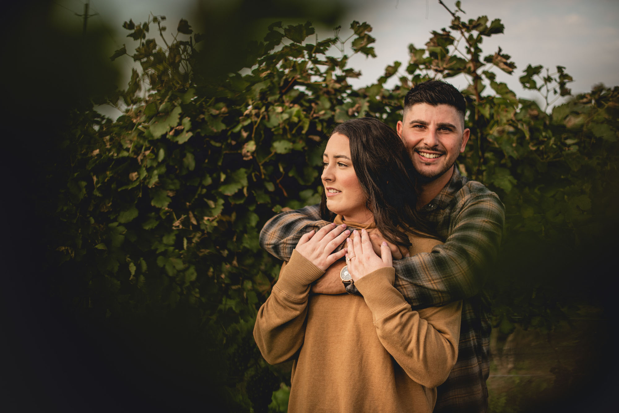 Winery engagement photography lincoln ontario