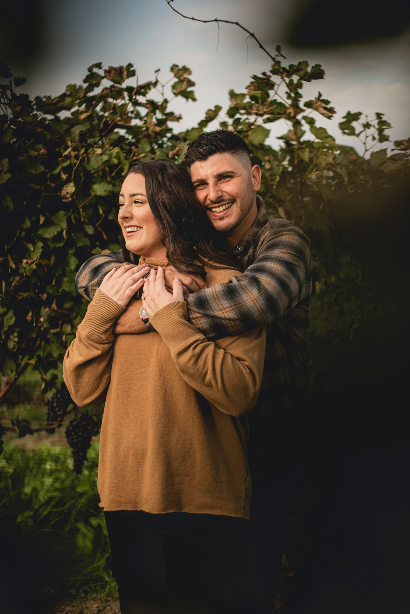 Winery engagement photography lincoln ontario