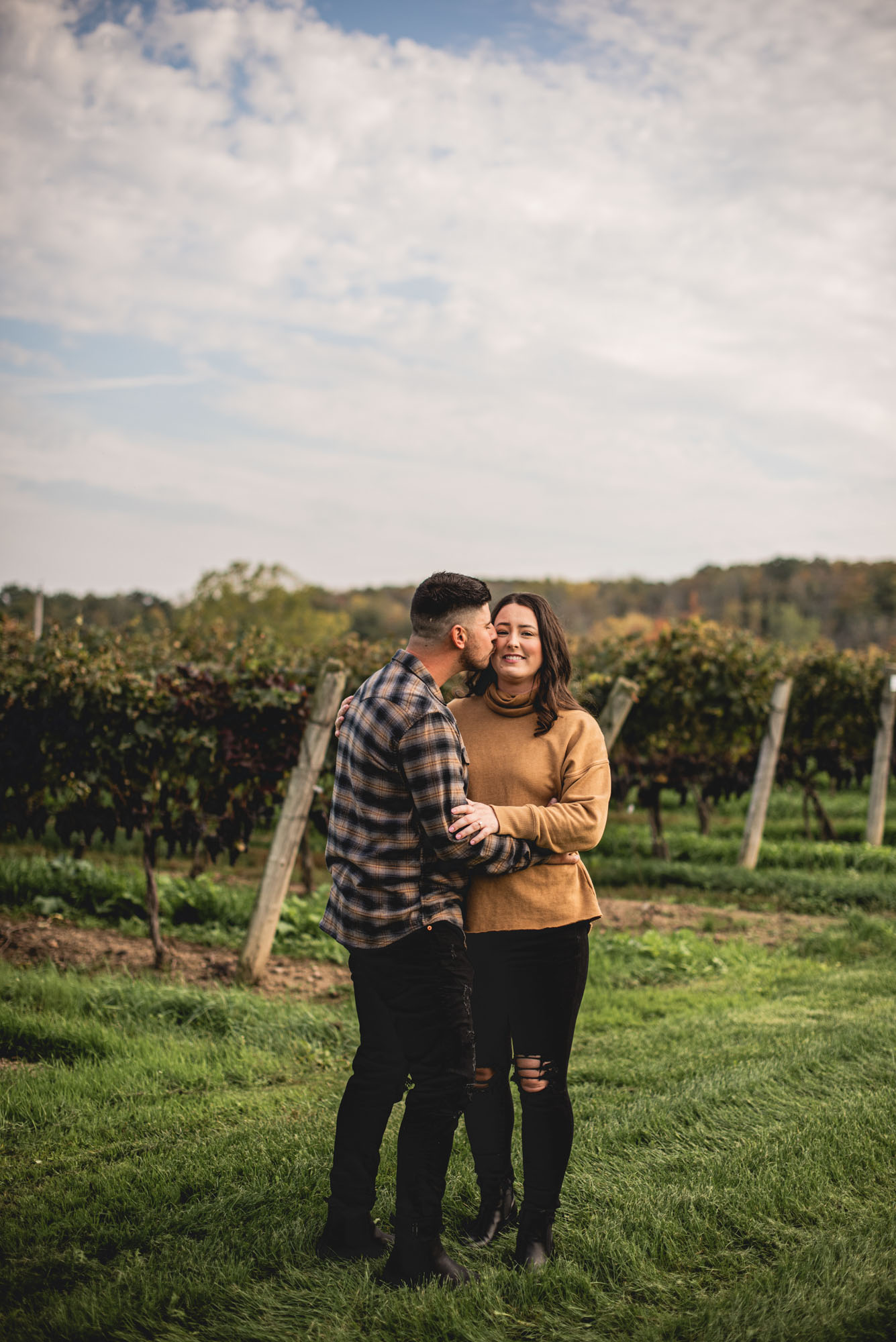 Winery engagement photography lincoln ontario
