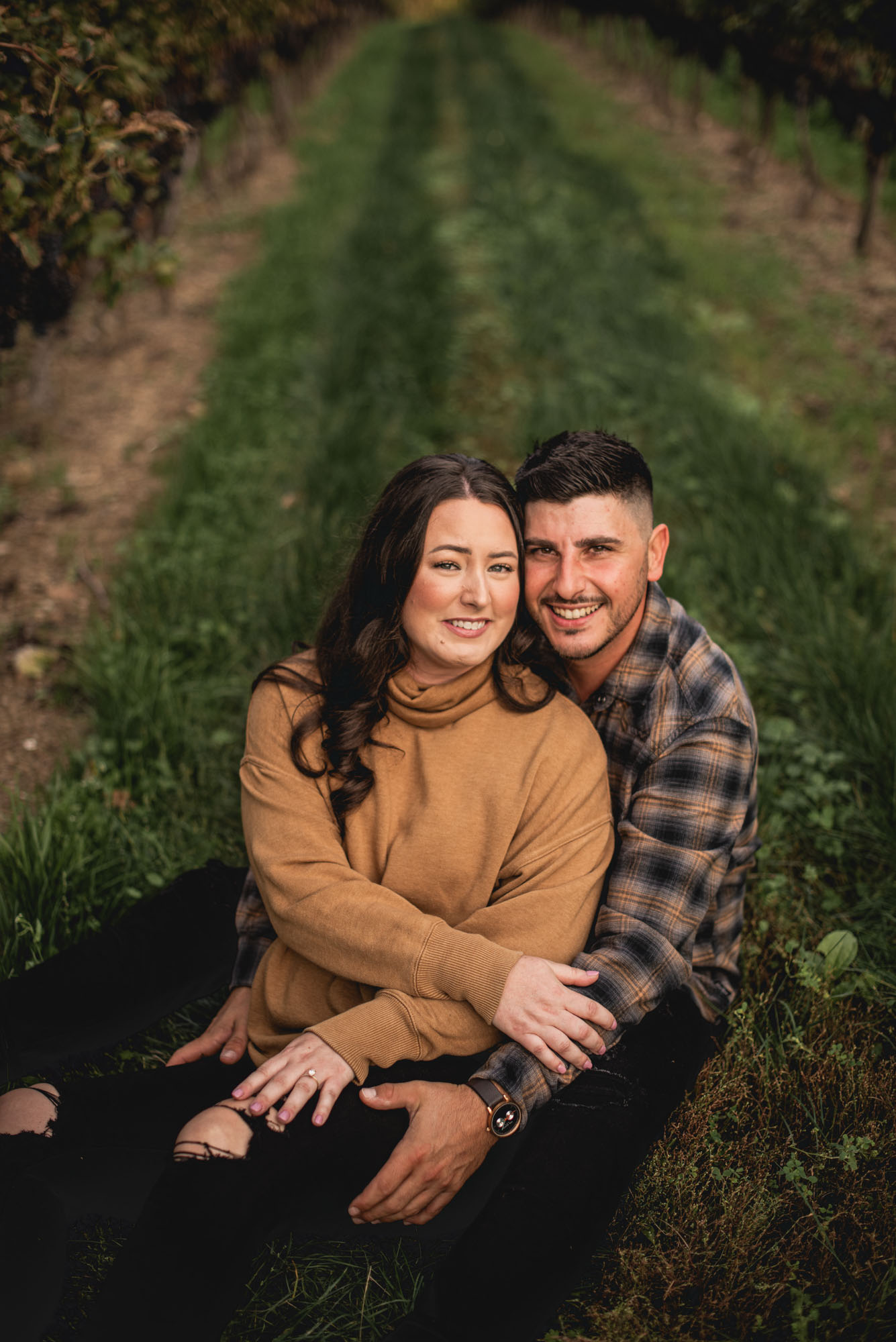Winery engagement photography lincoln ontario