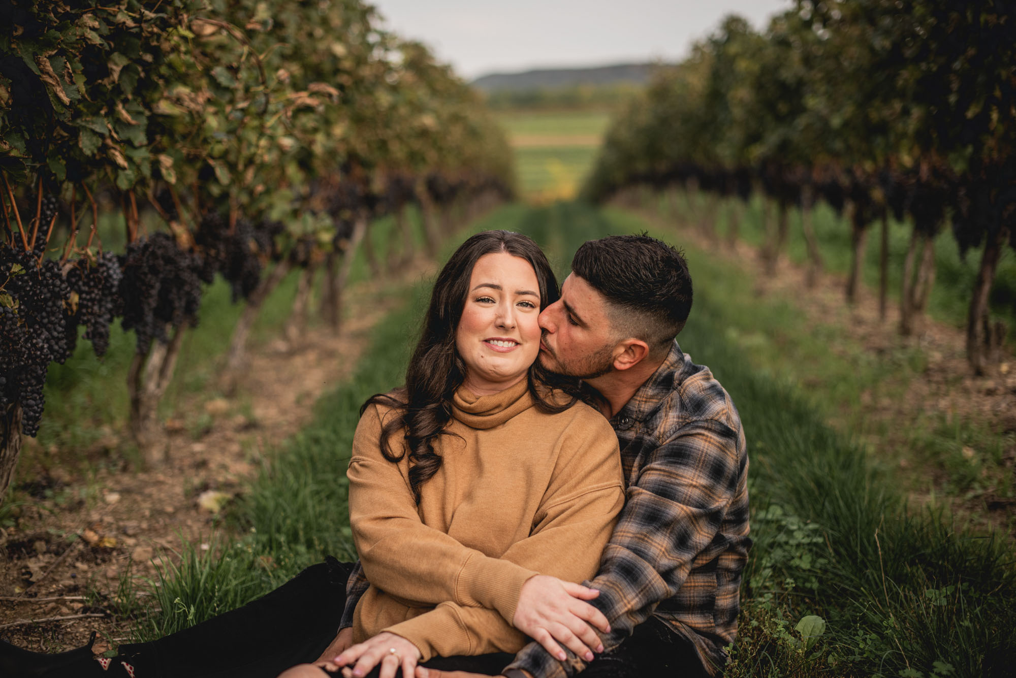 Winery engagement photography lincoln ontario