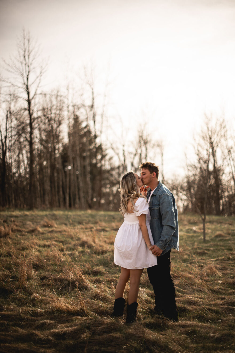 rustic engagement photography
