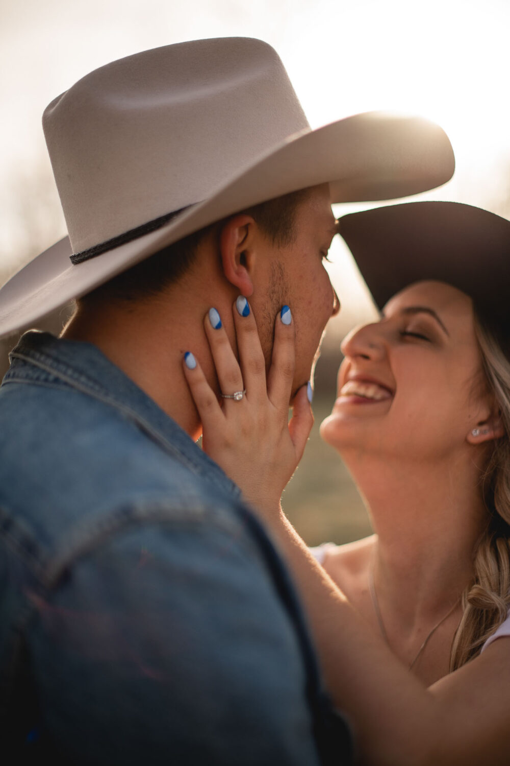 Candid engagement photos