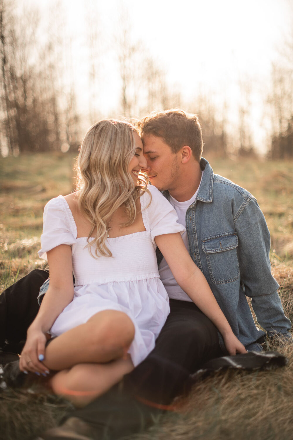 Candid engagement photos