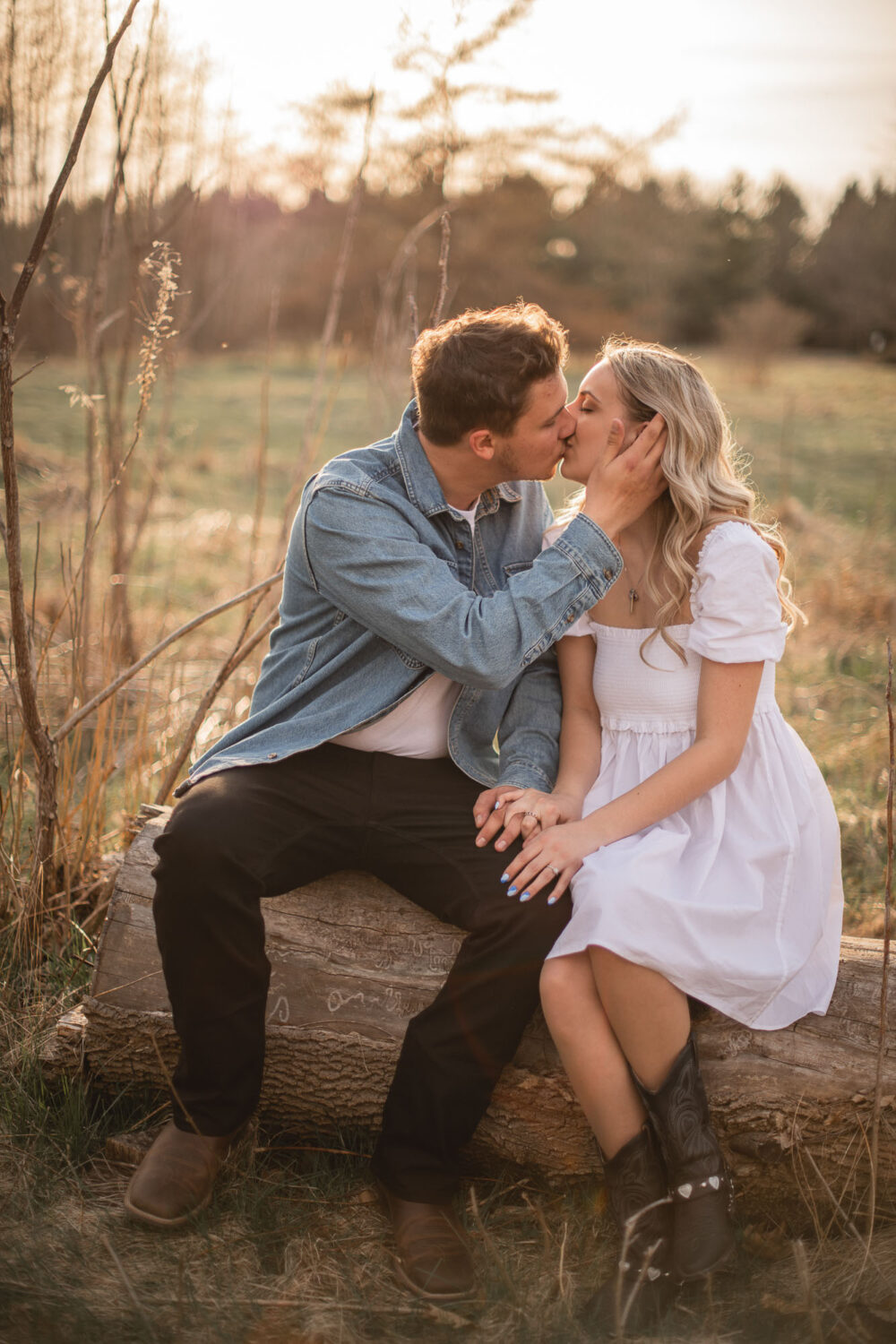 sunset e-session photos