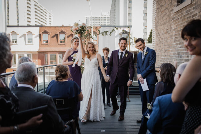 balcony wedding ceremony osteria rialto