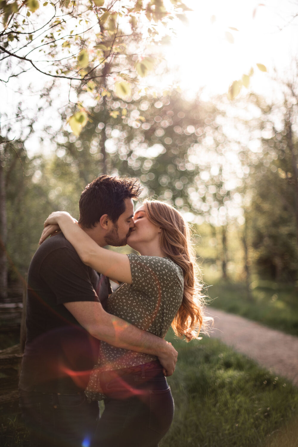 sunset engagement photoshoot