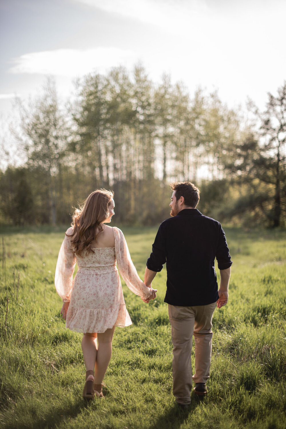 sunset engagement photoshoot