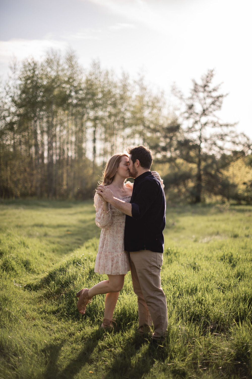 sunset engagement photoshoot