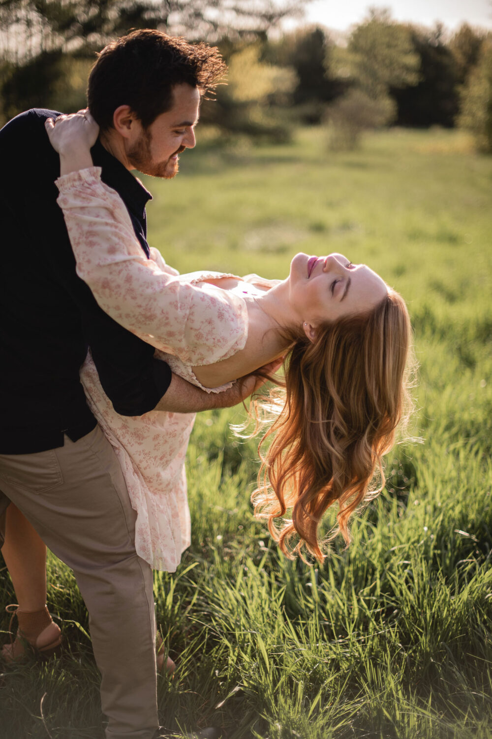 sunset engagement photoshoot