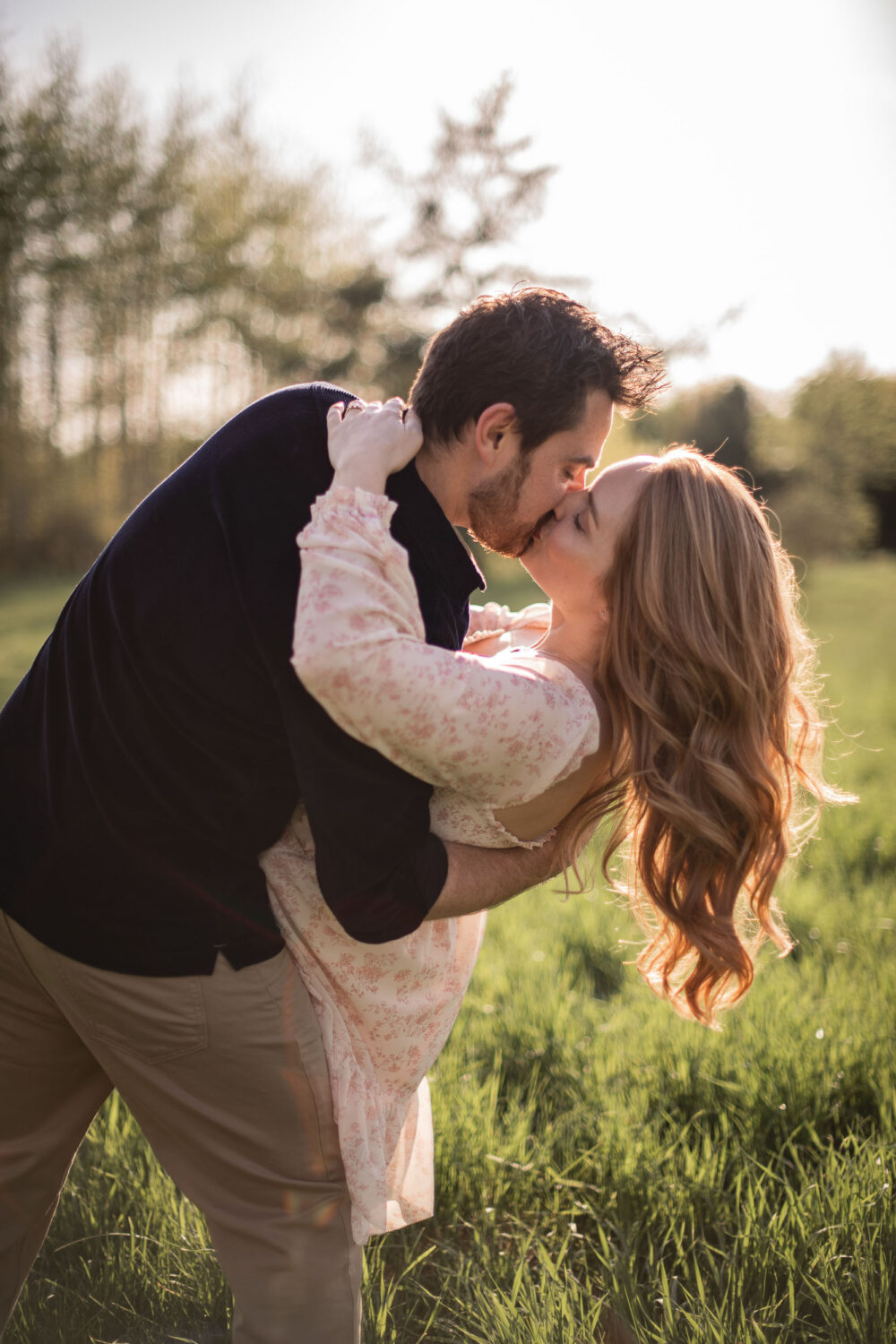 sunset engagement photoshoot