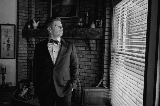 groom wedding preparation photos