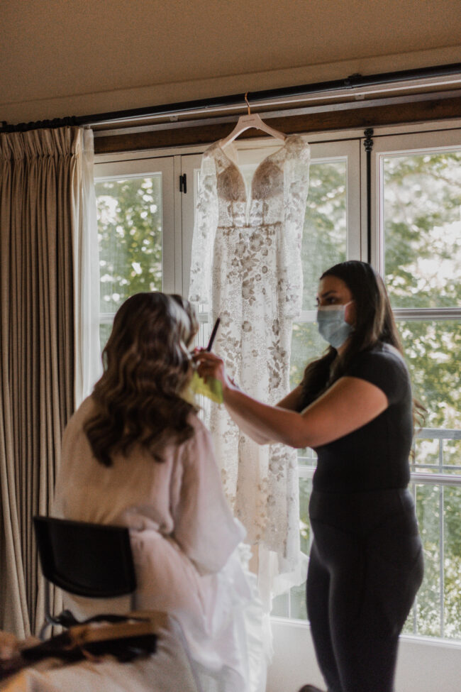 Bridal hair preparation