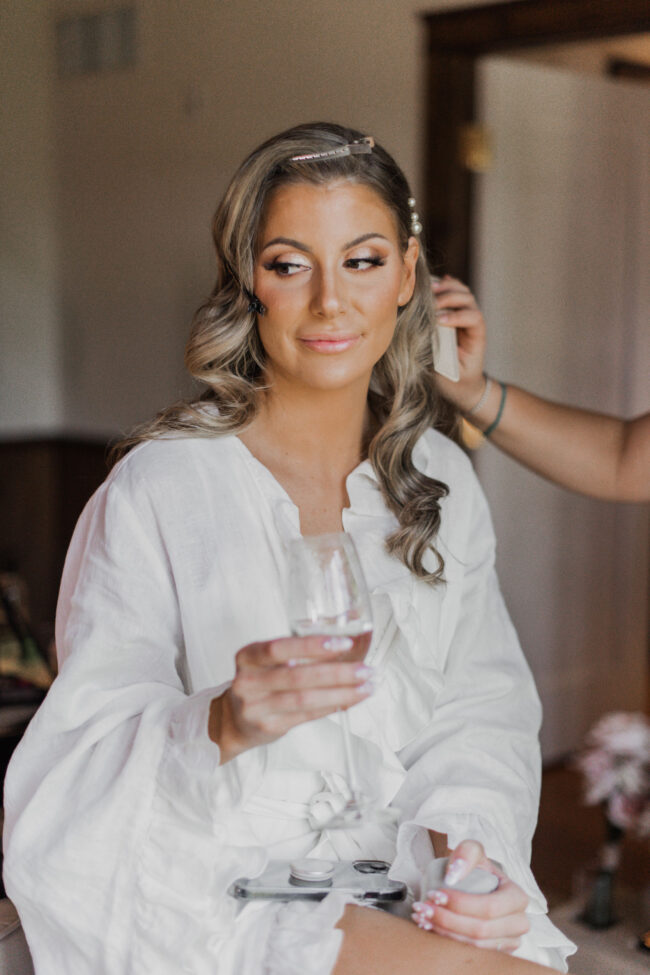 Bridal hair preparation