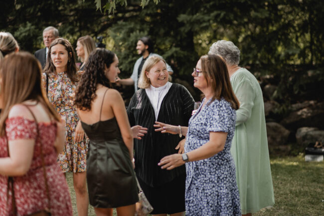 guests at wedding ceremony