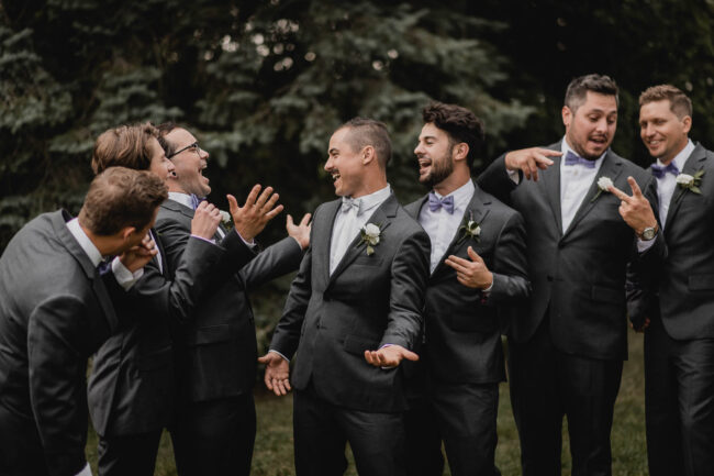 candid groomsmen photos