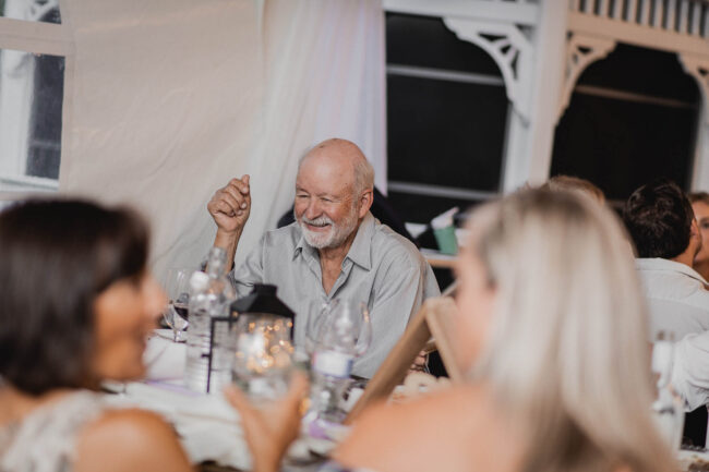 wedding reception guests