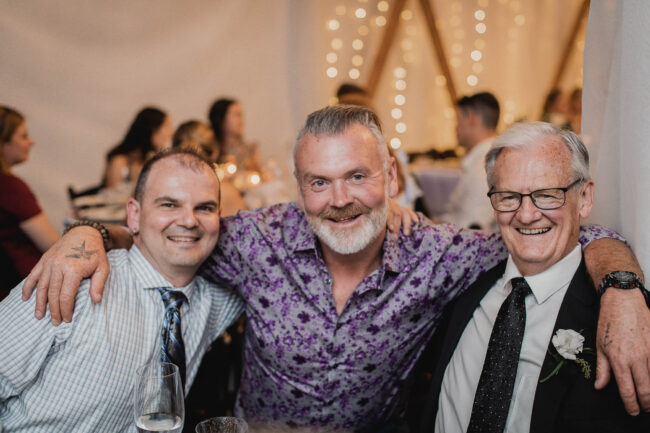 guests at wedding reception