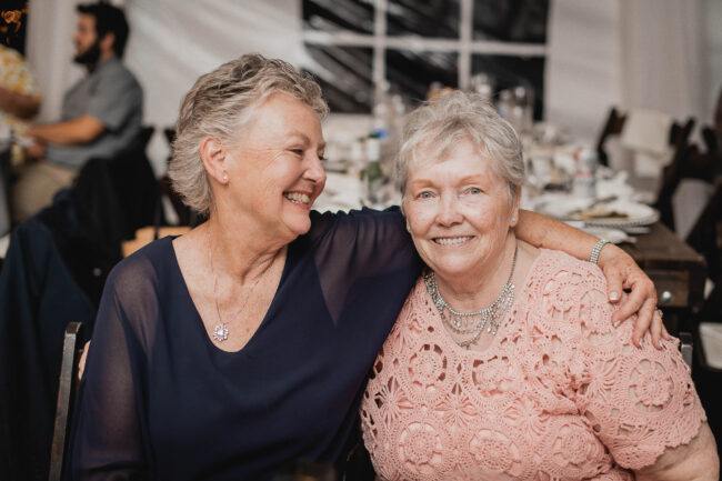 guests at wedding reception