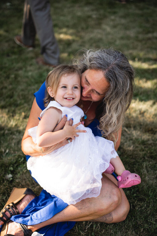family photos on wedding day