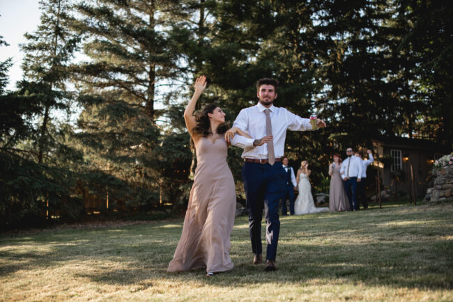 fun bridal party entrances