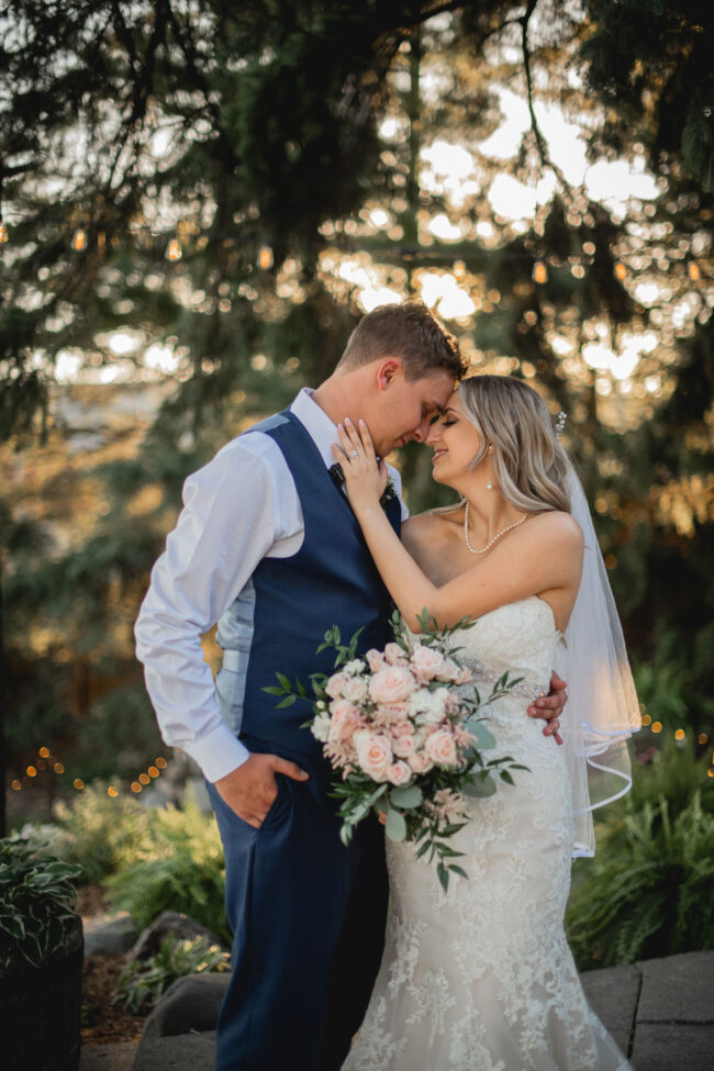 summer sunset wedding photography