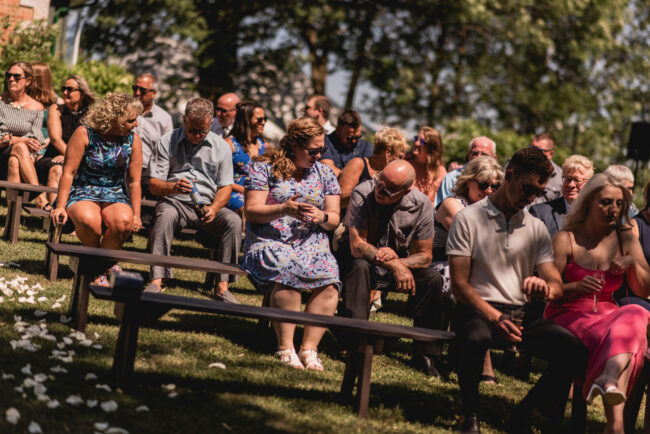wedding ceremony guests