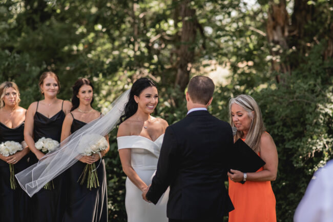 farm wedding outdoor ceremony