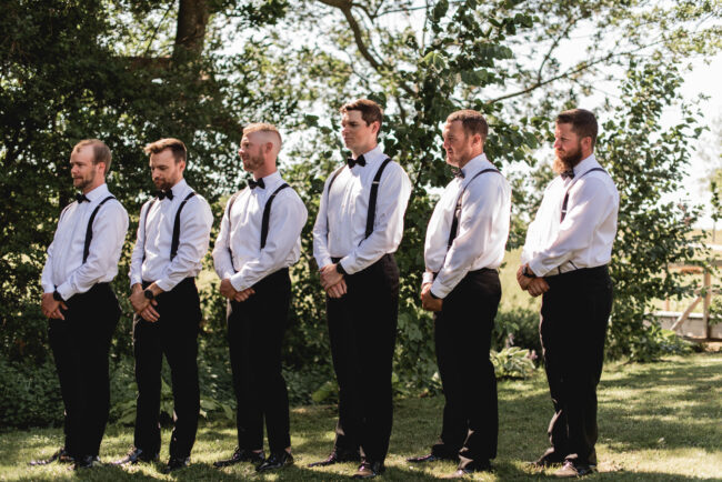 farm wedding outdoor ceremony