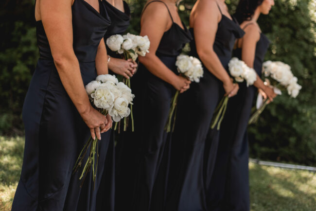 bridesmaids at ceremony