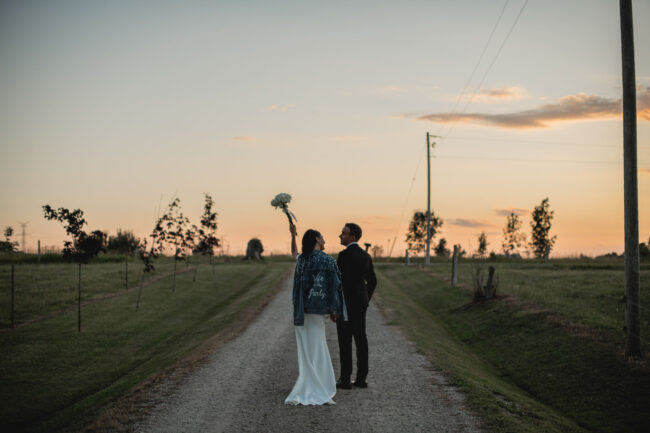 sunset wedding photoshot