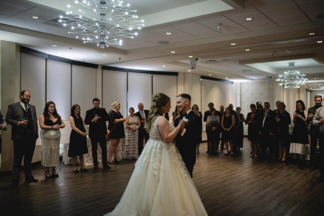 bride and groom's first dance