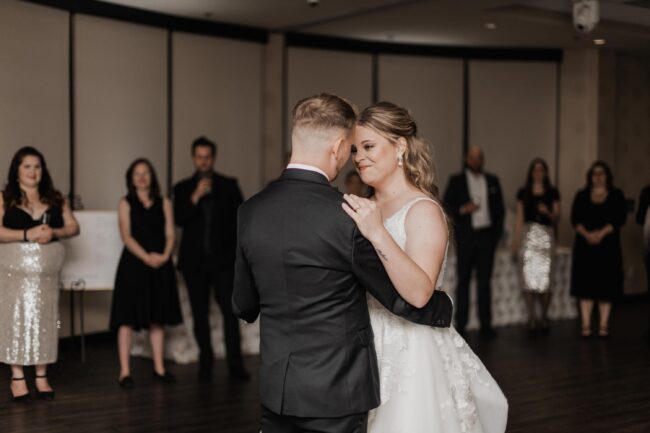 bride and groom's first dance