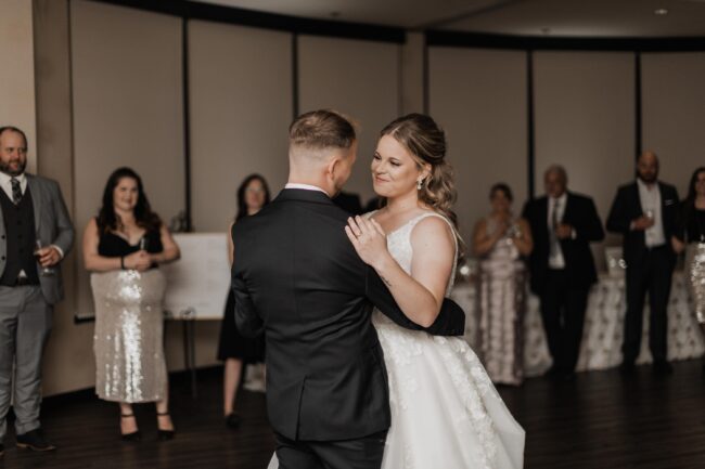 bride and groom's first dance