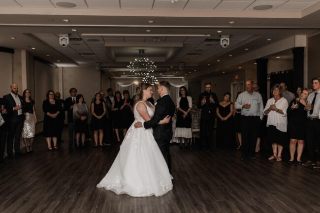 bride and groom's first dance