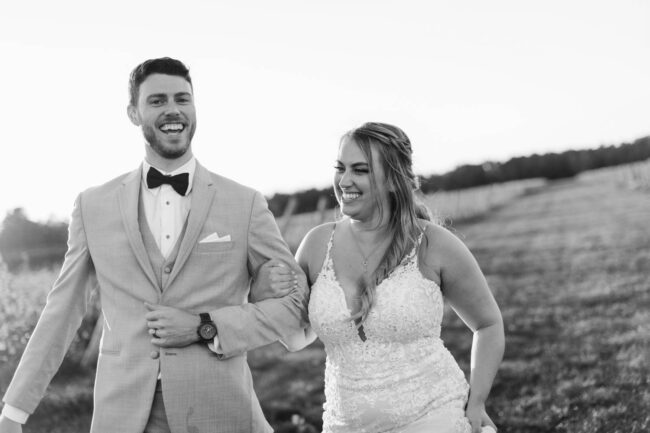 sunset wedding photography