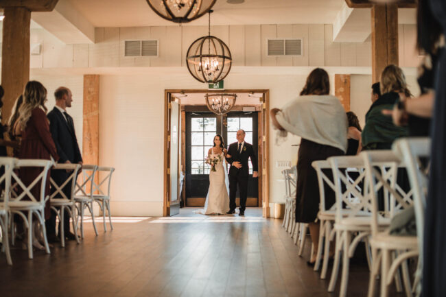 elora mill foundry building wedding ceremony