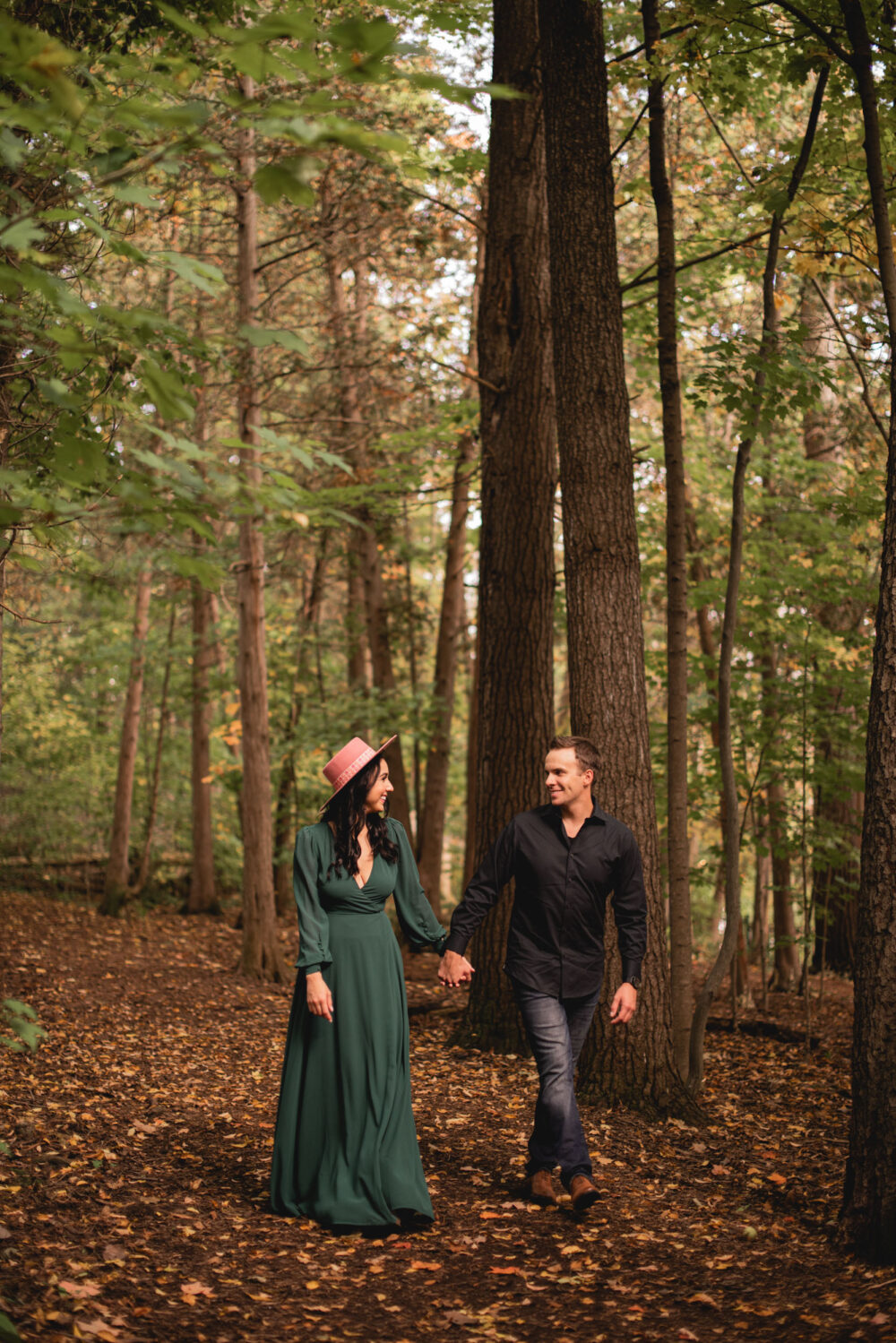 town of elora engagement photography